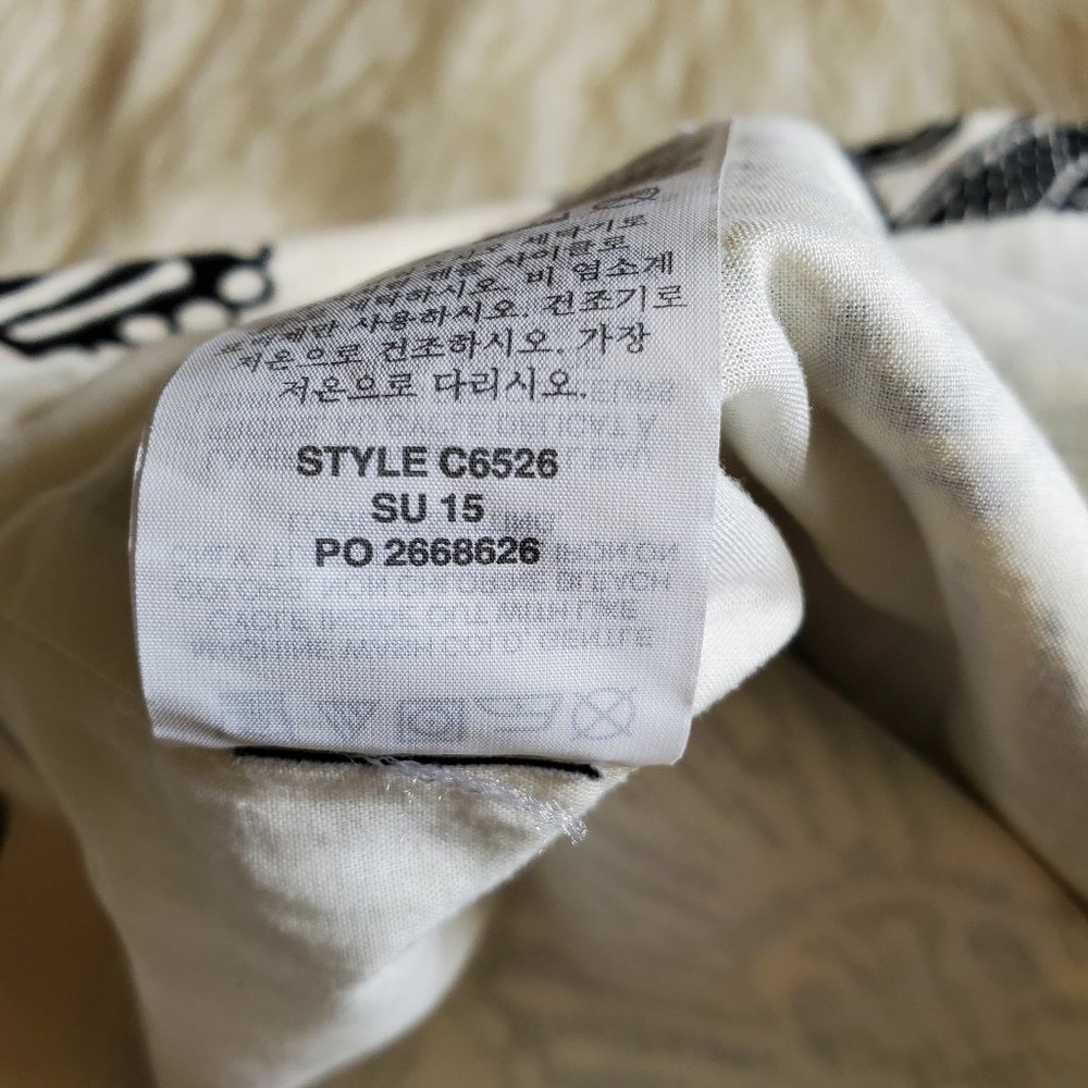 J. Crew Notched Shell Polynesian Floral Size 0 EUC - Picture 14 of 16